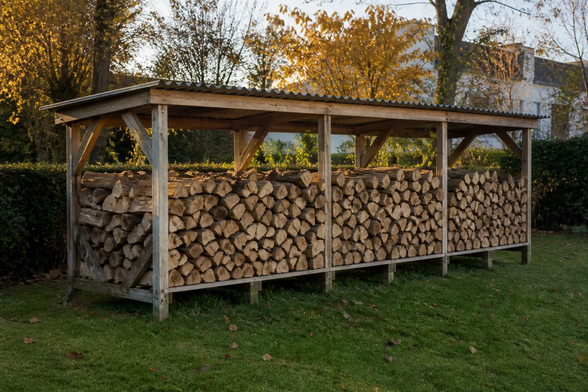 Stockage du bois de chauffage : la méthode qui sèche